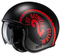 HJC V30 Harvey MC1SF Casco Jet unisex nero, taglia XS