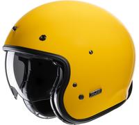 HJC V31 Solid Retro Casco Jet, giallo, Taglia M (57/58)