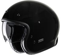 HJC V31 Solid Retro Casco Jet, nero, taglia L per maschi