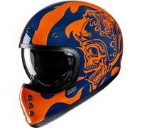 HJC V60 Flame Casco, Arancione/blu, Taglia M (57/58)