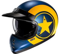 HJC V60 Nyx Casco, blu-giallo, taglia M per maschi