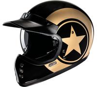 HJC V60 Nyx Casco, nero-oro, taglia S per maschi