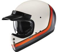 HJC V60 Scoby Casco, bianco-arancione, taglia L per maschi