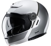 HJC V90 Mobix casco, bianco-argento, taglia XS per maschi