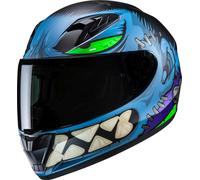 Casco integrale da moto per bambini HJC Y10 Frank MC2SF blu-nero M
