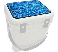 Hjdeck Tappetino refrigerante per YETI Tundra 35 Cooler Cuscino per sedile morbido auto-aesivo accessorio per il raffreddamento - Camo Ocean