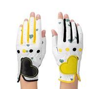 HJDGHU Guanti Da Golf Donne Sinistra e destra Sport traspirante 2 Pz/Paio Design senza dita Guanto da golf for Lady(18)