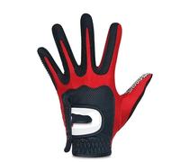 HJDGHU Guanti Da Golf Guanti da golf 1pc magici superelastici in pelle 2 colori blu rosso for uomo scolaro(Red left hand,XL 25)