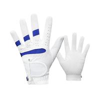 HJDGHU Guanti Da Golf Guanti da golf junior in microfibra, resistenti all'abrasione, traspiranti, morbidi, for bambini, for mancini e destrimani(White blue,15 M)