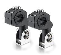 HJDGHU Supporto Faro Moto 2pcs Moto Bumper Spotlight Lampada ausiliaria Staffa metallica Testa Tubo Morsetto Kit for la luce della fendinebbia del motociclo