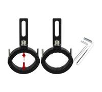 HJDGHU Supporto Faro Moto Spotlight del faro motociclo Montare la staffa Lampade regolabili da 42mm-62mm Forcella Supporto for morsetto Staffa(2pcs 42mm-62mm)
