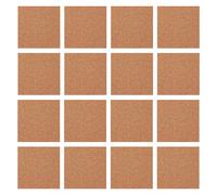 HJDJBD 16 fogli di sughero autoadesivi, rettangolari, spessore 1 mm, per sottobicchieri, decorazione da tavolo e parete, in sughero marrone