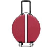 HJDQMDHA Silenzioso Bagaglio da stiva Bagaglio a mano da 18 pollici Valigie rotonde Trolley Valigia portatile Approvato per oltre 100 compagnie aeree Liscio