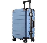 HJDQMDHA Silenzioso Valigia rigida con ruote girevoli Bagaglio a mano Lucchetto con codice integrato Trolley da viaggio portatile di grande capacità Liscio