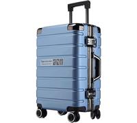 HJDQMDHA Silenzioso Valigia rigida con ruote girevoli Bagaglio con serratura a codice incorporata Trolley da viaggio portatile per uomo e donna Liscio