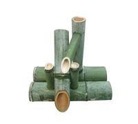 HJDSUDU Fontana in bambù con Pompa, Kit Fontana Zen laghetto in bambù e Fontana da Giardino, Fontana Feng Shui in bambù Giapponese Fai-da-Te Fatta a Mano,80cm