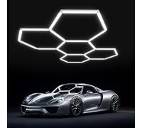HJDSUDU Luci LED Esagonali Super Luminose a Soffitto a Nido d'Ape per Garage - 5 HEX (24 PACKS)