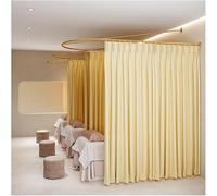 HJDSUDU Tende divisorie per la Privacy a Forma di U per divisori di stanze con Gancio Piatto Tende ospedaliere inerenti per camerini, saloni di Bellezza, camere da Letto,Beige,120cm/47in