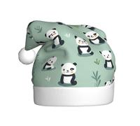 HJFCZH Baby Panda Cappello di Natale stampato per adulti Adatto per Halloween, Natale e Capodanno