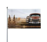 HJFCZH Bandiere decorative per esterni con stampe antiche per auto, 9 x 1,5 m, in poliestere vivace per cortile, patio e feste