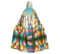 HJFCZH Best Easter Wishes - Mantello con cappuccio per adulti, con stampa, per Halloween