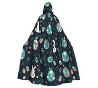 HJFCZH Best Easter Wishes - Mantello con cappuccio per adulti, con stampa, per Halloween