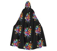 HJFCZH Bloom at will - Mantello con cappuccio per Halloween, per adulti, super grande, con papillon, senza cerniera