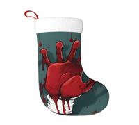 HJFCZH Calze decorative natalizie Calza Morbido horror sangue mano Immagine leggera, con una buona sensazione tattile per Halloween, Natale e Capodanno