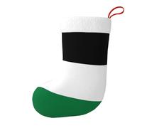 HJFCZH Calze decorative natalizie con bandiera dello Stato della Palestina, per aggiungere allegria festiva ad Halloween, Natale