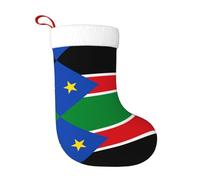 HJFCZH Calzini decorativi natalizi Calza morbida bandiera del Sud Sudan Immagine leggera, con una buona sensazione tattile per Halloween, Natale e Capodanno