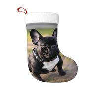 HJFCZH Calzini decorativi natalizi Calza morbida Bulldog francese Immagine leggera, con una buona sensazione tattile per Halloween, Natale e Capodanno