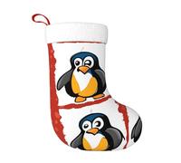 HJFCZH Calzini decorativi natalizi Calza morbida pinguino cartone animato Immagine leggera, con una buona sensazione tattile per Halloween, Natale e Capodanno