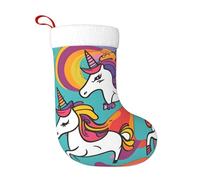 HJFCZH Calzini decorativi natalizi Calza Morbido Unicorni colorati Immagine leggera, con una buona sensazione tattile per Halloween, Natale e Capodanno