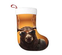 HJFCZH Calzini decorativi natalizi Calza Soft Cool Moose Immagine leggera, con una buona sensazione tattile per Halloween, Natale e Capodanno