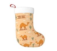 HJFCZH Calzini decorativi natalizi Calza Soft Desert Cute Camel Picture leggero, con una buona sensazione tattile per Halloween, Natale