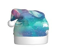 HJFCZH Cappello di Natale con stampa di orso polare delle luci del nord per adulti che lo rende un regalo divertente e durevole per uomini e donne