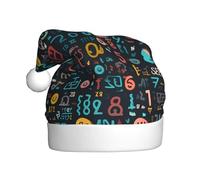 HJFCZH Cappello di Natale con stampa di parole di lezione di matematica per adulti, un regalo divertente e durevole per uomini e donne