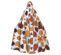 HJFCZH Fallen Leaves On The Snow - Mantello con cappuccio per Halloween, per adulti, super grande, con cappuccio