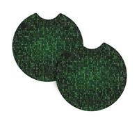 HJFCZH Hacker Era - Sottobicchieri per auto con stampa di hacker, confezione da 2, copribevande in neoprene per una guida senza preoccupazioni e un interno immacolato, adatti alla maggior parte dei
