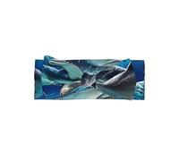 HJFCZH Happy Dolphins Prints - Fascia per capelli per neonati, morbida ed elastica, per servizi fotografici e regali per baby shower, strato in maglia delicata per neonati da 0 a 6 mesi