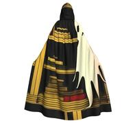 HJFCZH Il fantasma della libreria modello adulto Halloween giacca con cappuccio mantello lungo partito mantello adatto per uomini e donne