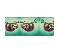 HJFCZH Lazy Cute Bradipo Appendere i rami Mouse Pad 30,5 x 80 cm Esteso Desk Protector