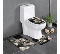 HJFCZH Lying Tiger Prints - Set di 3 tappeti da bagno 61 x 40,6 cm, ultra morbidi e assorbenti, per comfort e stile