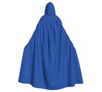 HJFCZH Mantello con cappuccio con due stampe ciano, mantello lungo, comodo copriletto per cosplay e feste