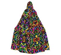 HJFCZH Mantello con cappuccio con stampa arcobaleno Gay Pride - mantello extra large, durevole costume tiro per Cospla