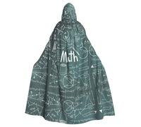 HJFCZH Mantello con cappuccio con stampa di parole per lezioni di matematica, mantello extra large con coulisse, strato accogliente