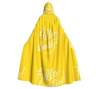 HJFCZH Mantello con cappuccio con stampa Hello Sunshine di bell'aspetto, mantello extra large con coulisse, strato accogliente