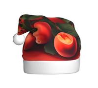 HJFCZH Red Apricot Prints Cappello di Natale per Adulto per Natale, Halloween, Capodanno, vendite, promozioni