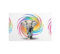 Hjfczh Set di 6 tovagliette con motivo tunnel spaziale per tavolo da pranzo, 30,5 x 45,7 cm, per Natale, Halloween e uso quotidiano