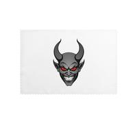 Hjfczh Set di 6 tovagliette per tavolo da pranzo, 30,5 x 45,7 cm, motivo: Il diavolo sorride sul volto della tigre, per Natale, Halloween e uso quotidiano